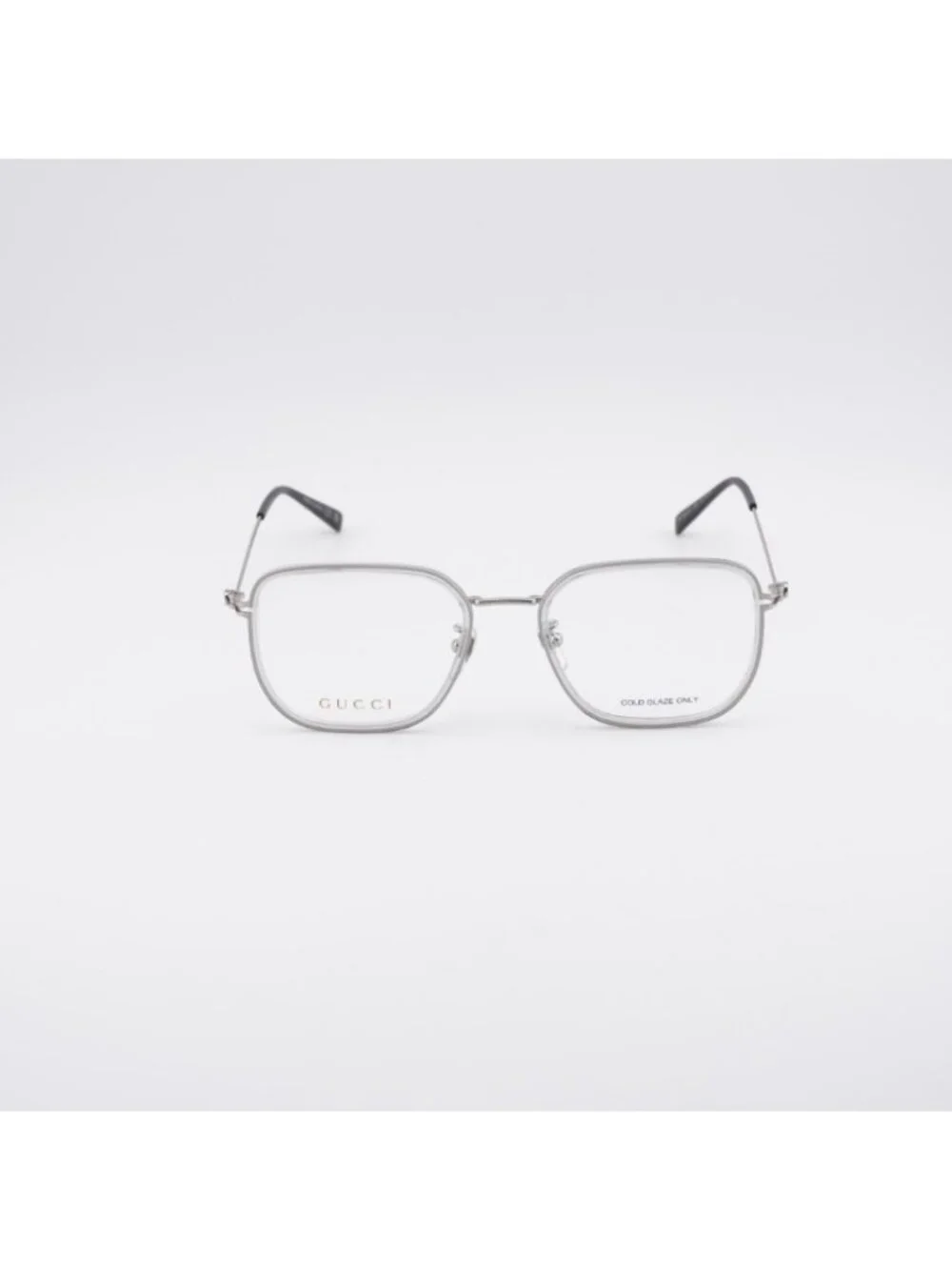 Gucci GG1852OA 004 Eyeglasses Grey / Silver 53mm Square Frame